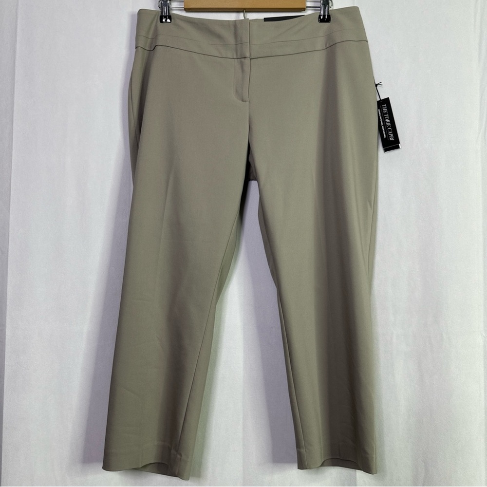 Apt. 9 Women's Mid Rise Cropped Capri Tan Pants
